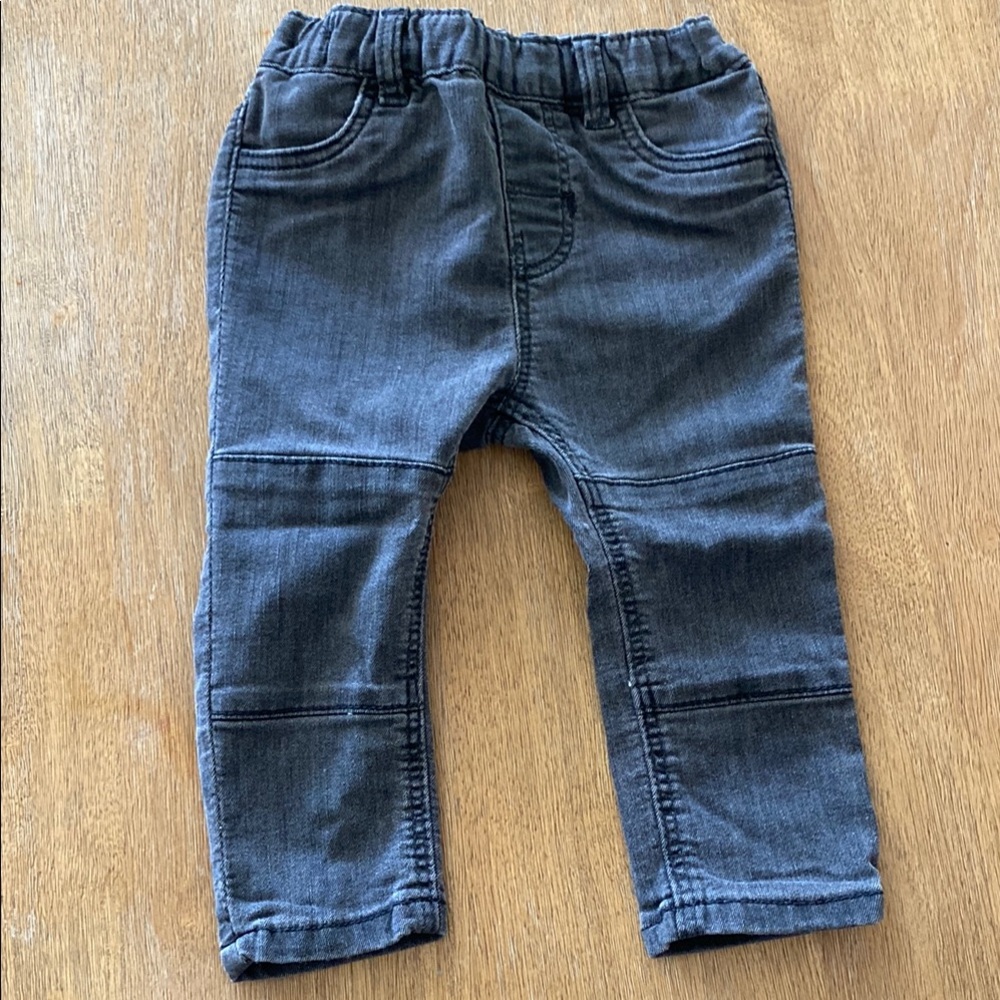 H&M Gray Moto-Style Jeans
